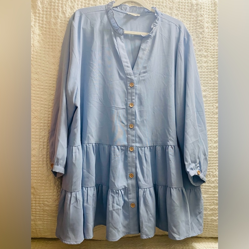 CHICSOUL Women’s Weekend Babe Blouse, Blue